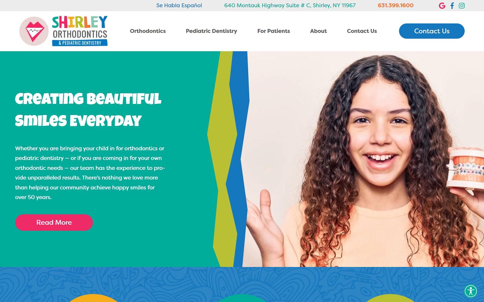 Shirley Orthodontics & Pediatric Dentistry screenshot