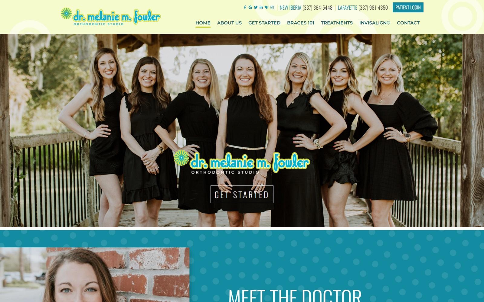 Dr. Melanie M. Fowler Orthodontic Studio screenshot
