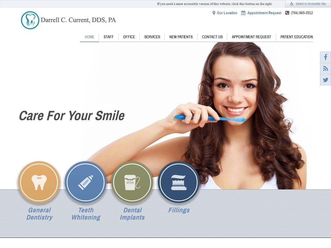 Darrell C. Current DDS PA screenshot