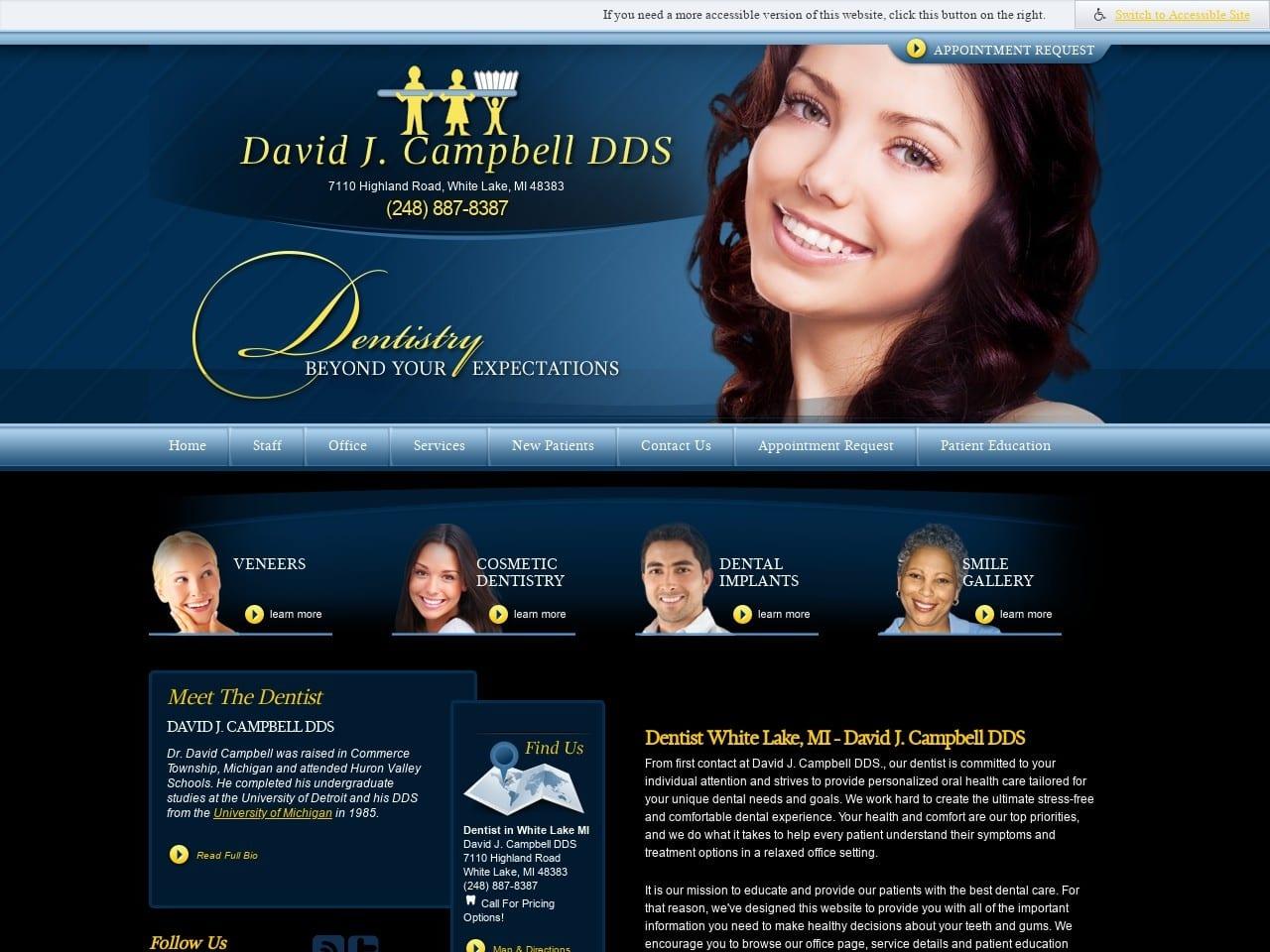 David J Campbell DDS screenshot