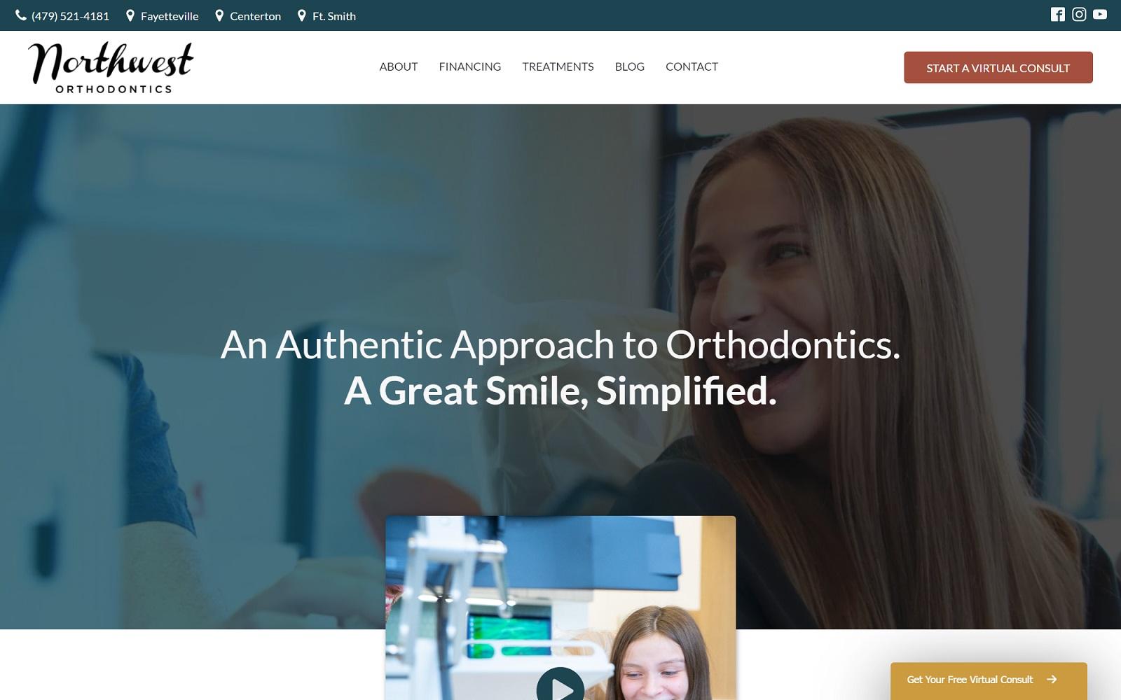 Northwest Orthodontics screenshot