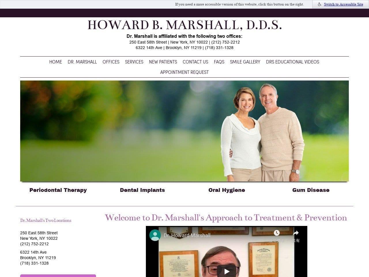 Dr. Howard B. Marshall DDS screenshot