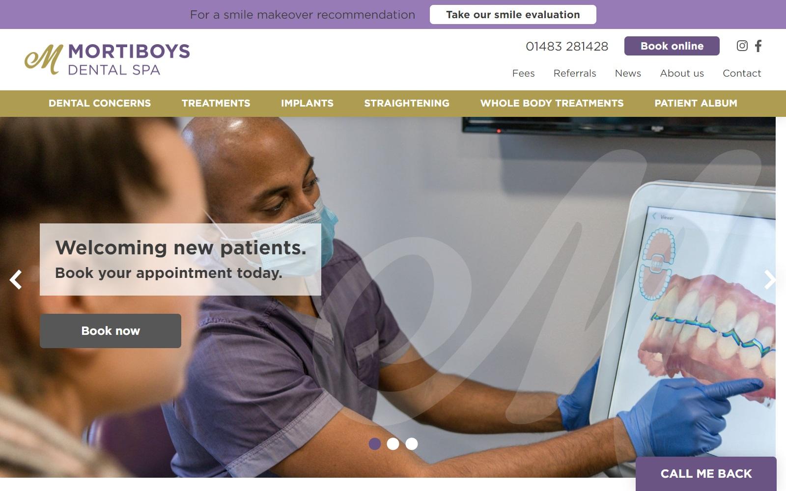 Mortiboys Dental Spa screenshot