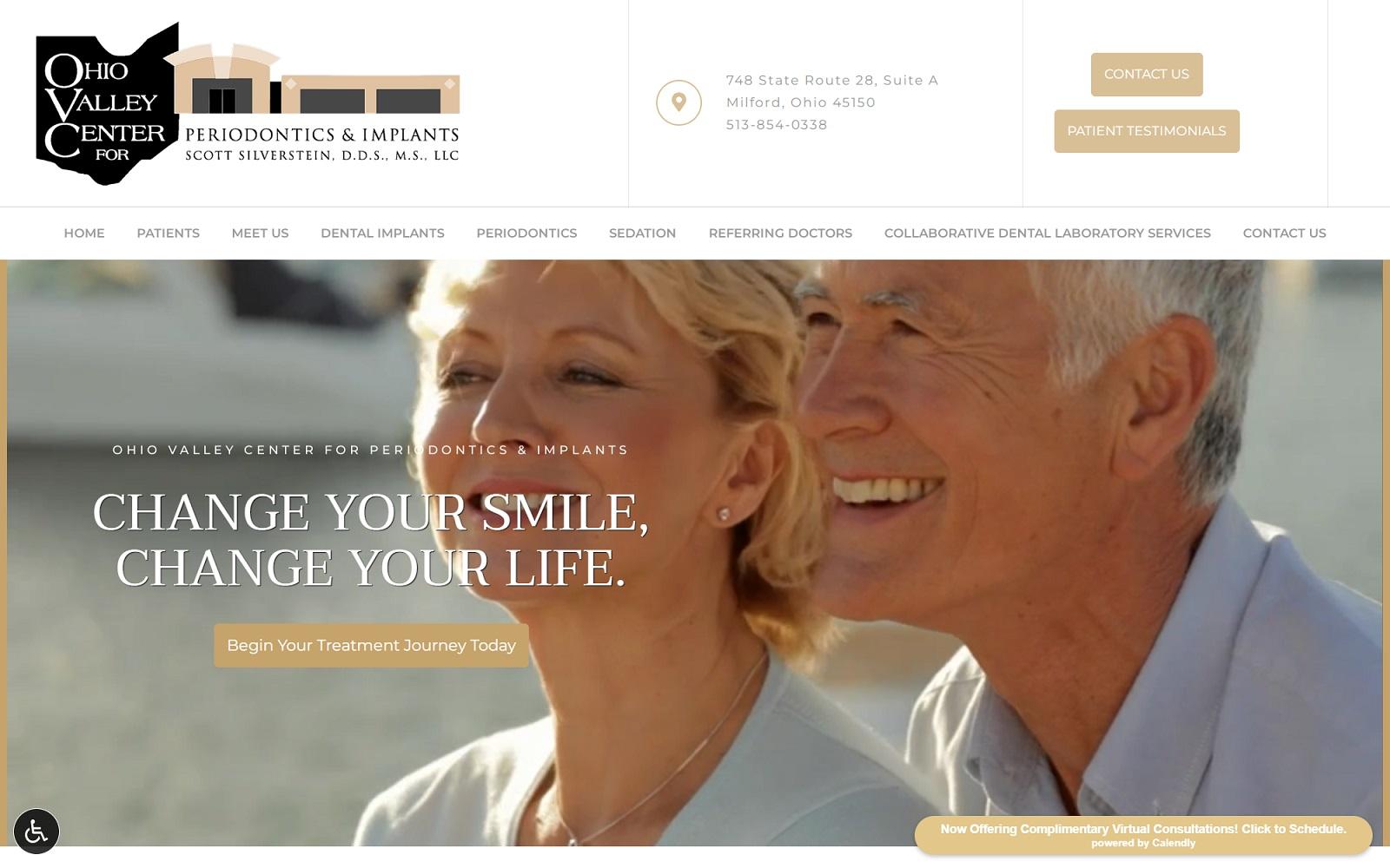 Ohio Valley Center for Periodontics & Implants screenshot