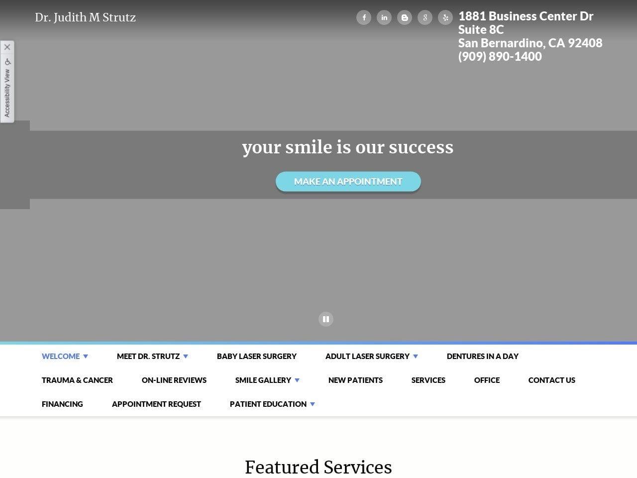Dr. Judith M. Strutz DDS screenshot