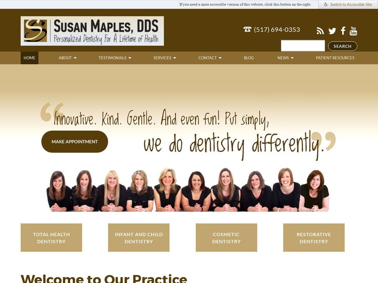 Susan Maples DDS screenshot