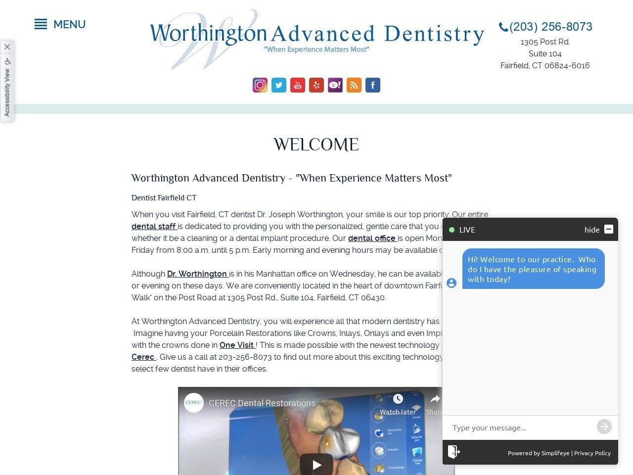 Worthington Dentist screenshot