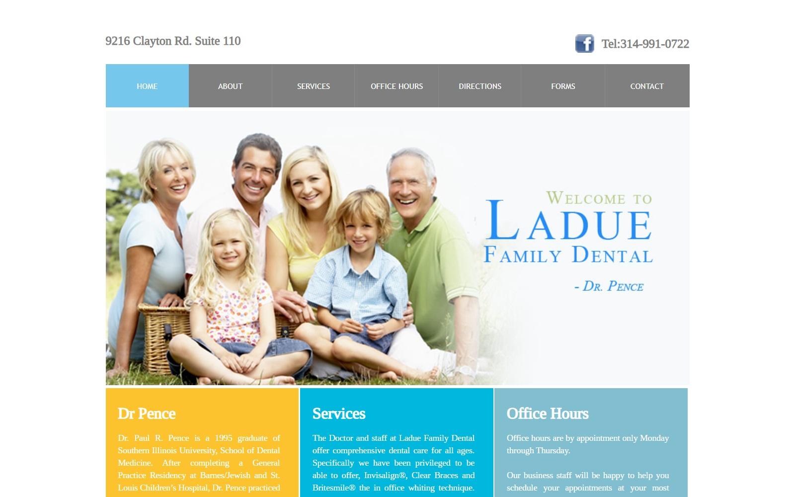 Ladue Family Dental Pence Paul R DDS screenshot