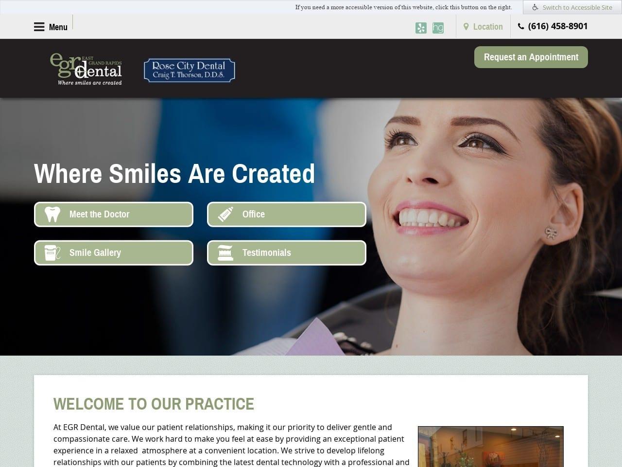 East Grand Rapids Dental screenshot