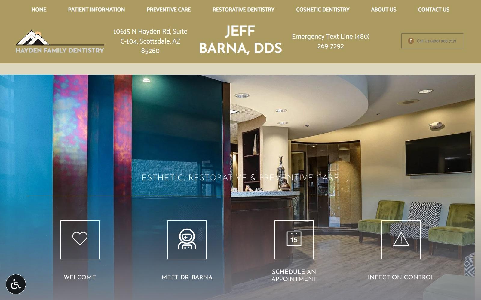 Jeff Barna DDS screenshot