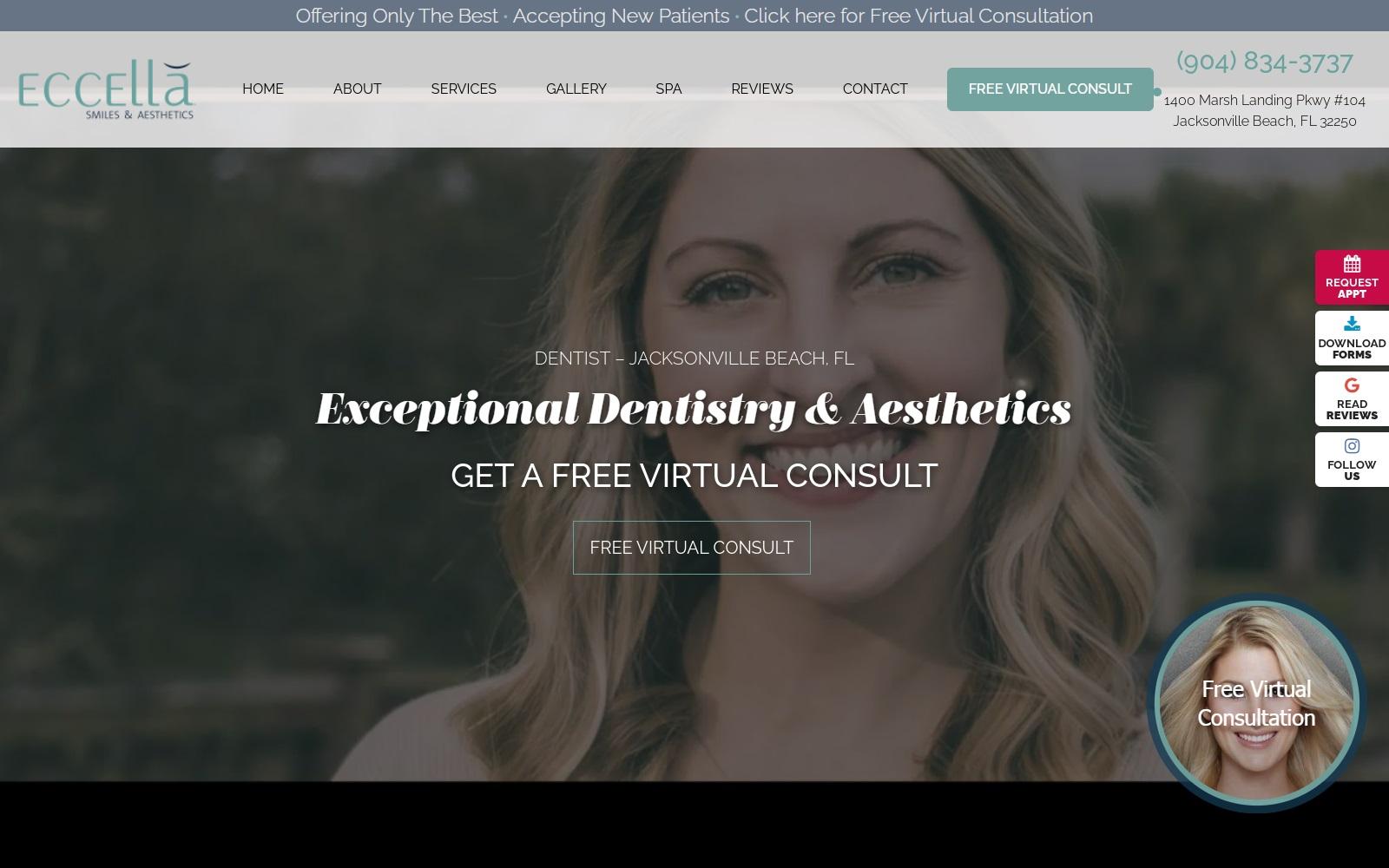 Eccella Smiles & Aesthetics screenshot