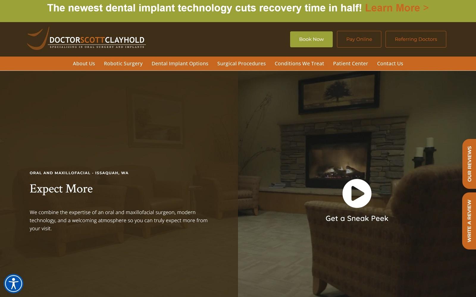 Jaw Mouth Face Surgical Excellence With Dr Scott Clayhold screenshot