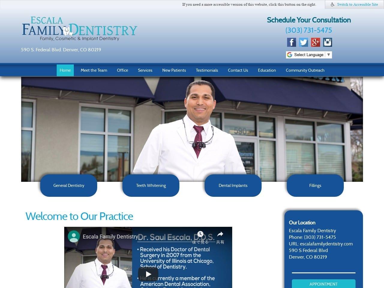 Escala Family Dentistry screenshot