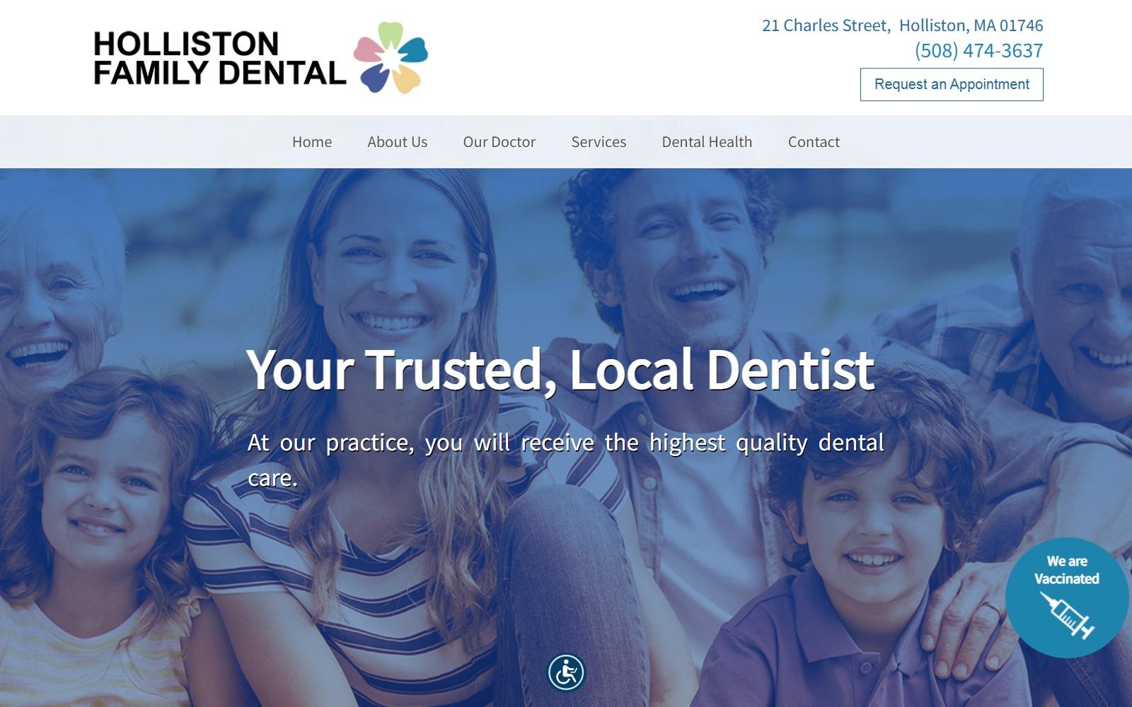 Holliston Family Dental screenshot