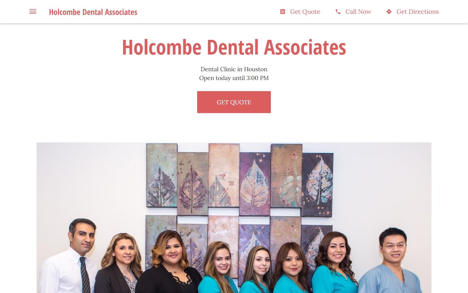 Holcombe Dental Associates screenshot