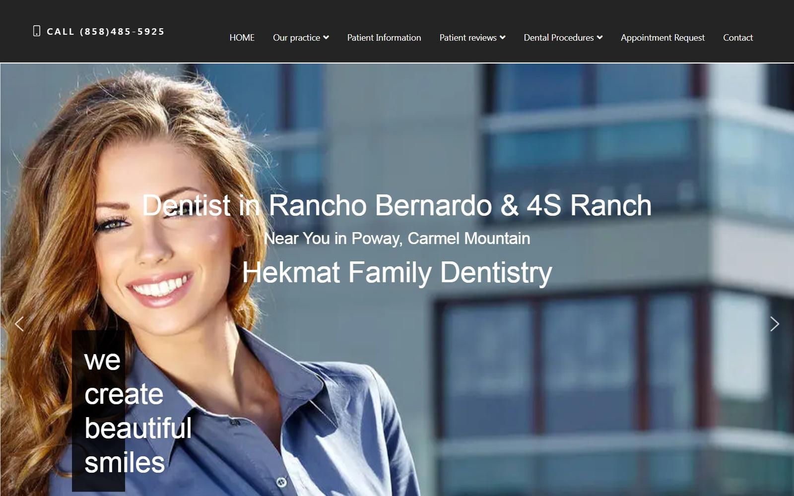 Dentist in Rancho Bernardo & 4S Ranch | Hekmat Dental Care screenshot