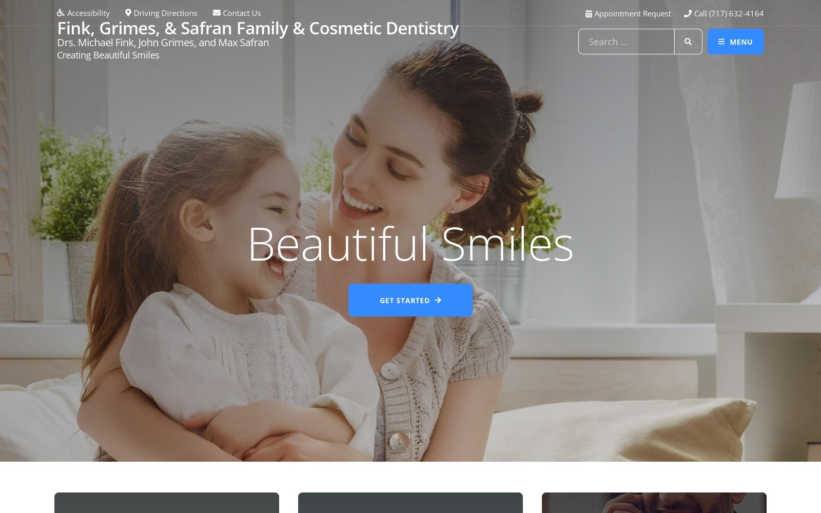Fink, Grimes, & Safran Family & Cosmetic Dentistry screenshot