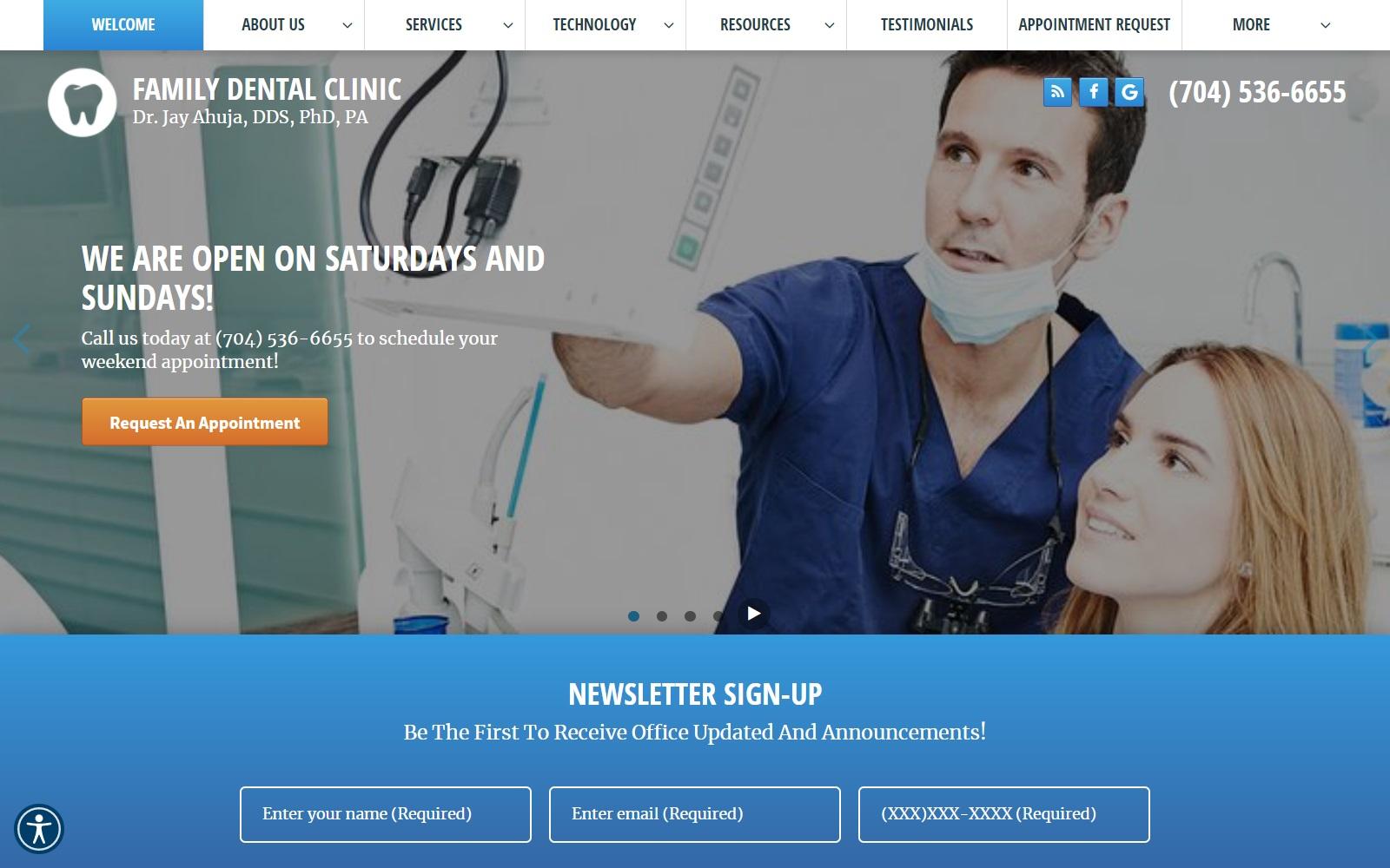 Dr. Jay Ahuja DDS, PhD, PA screenshot