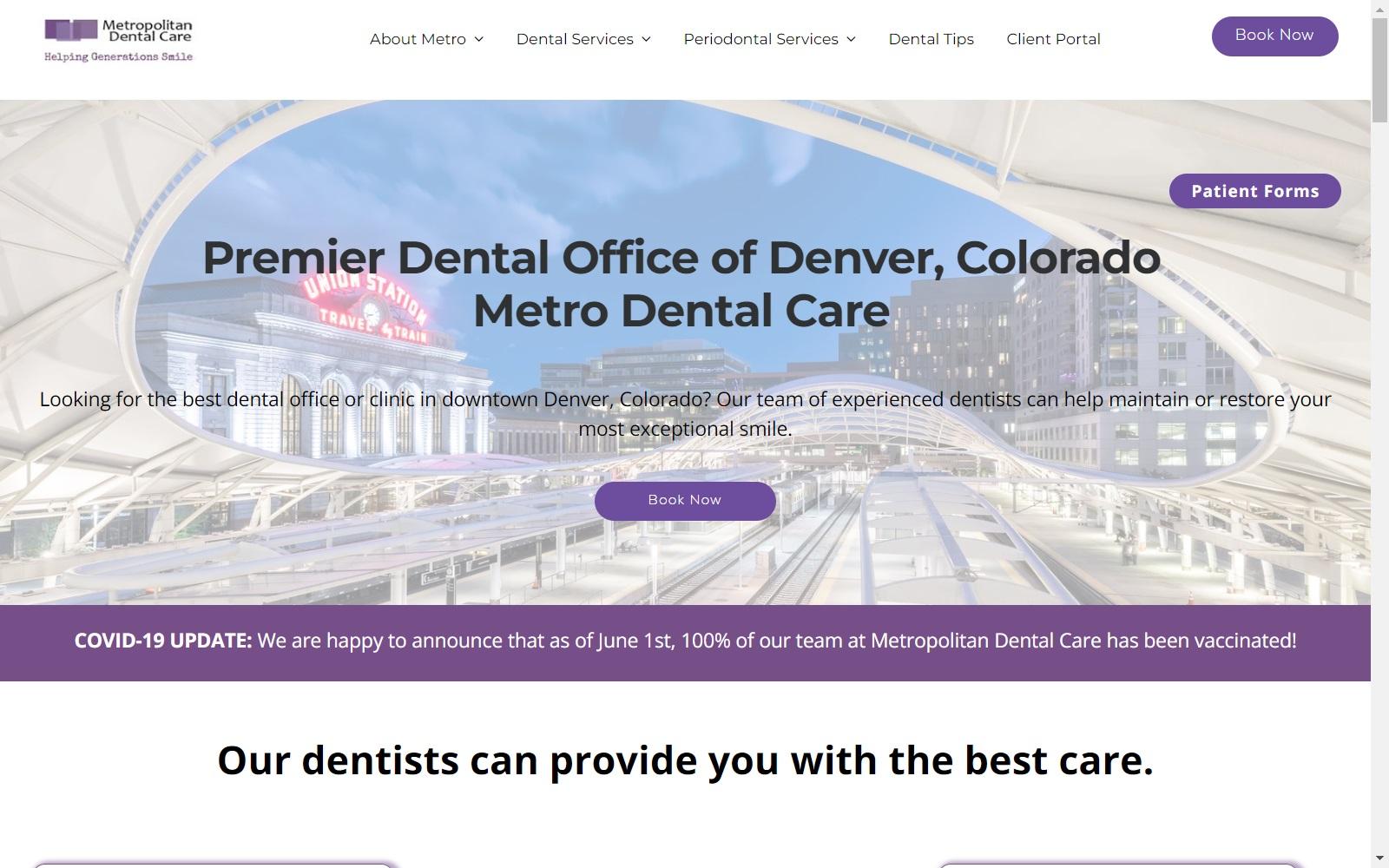 Metropolitan Dental Care White Dawn M DDS screenshot