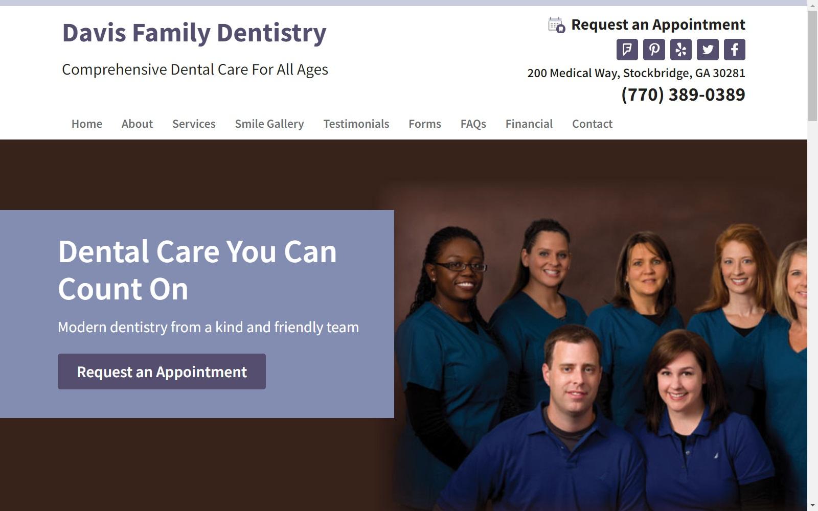 Davis Family Dentistry screenshot