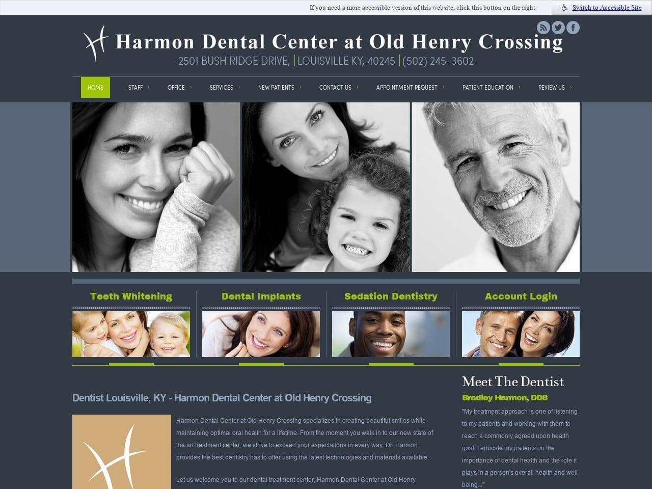 Harmon Dental Center Harmon Bradley DDS screenshot