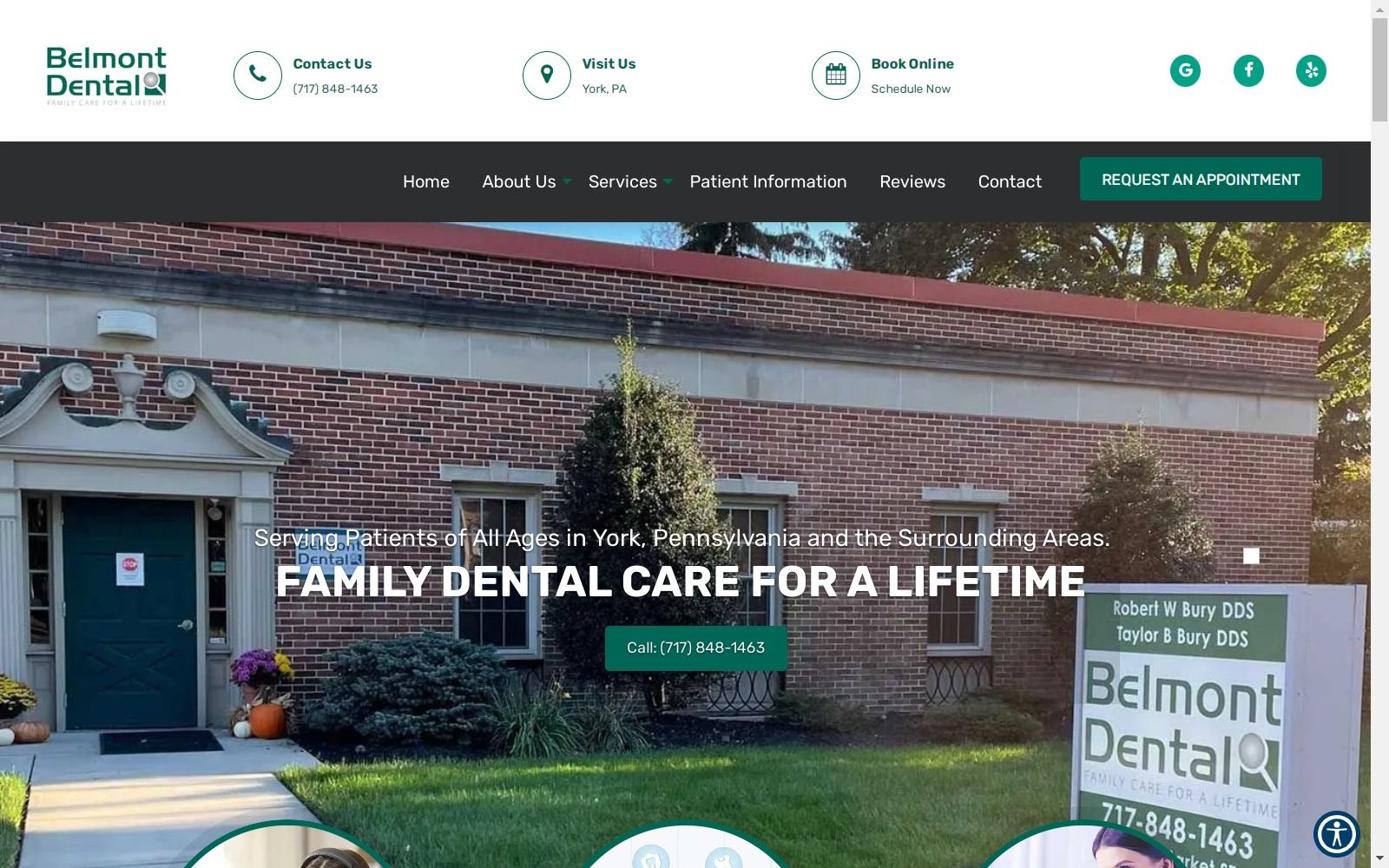 Belmont Dental screenshot